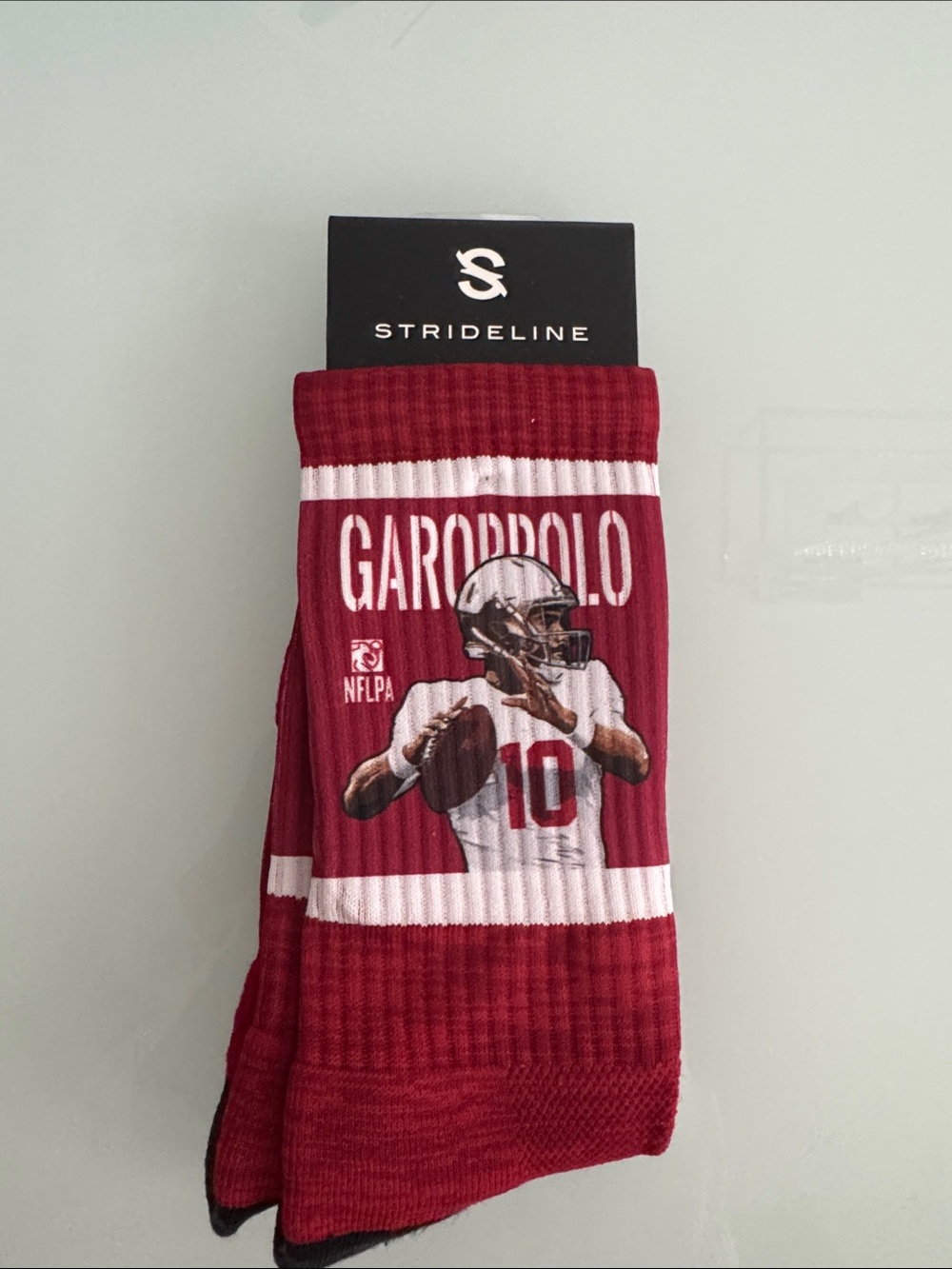Strideline Jimmy Garoppolo Maroon NFL Player Crew Socks